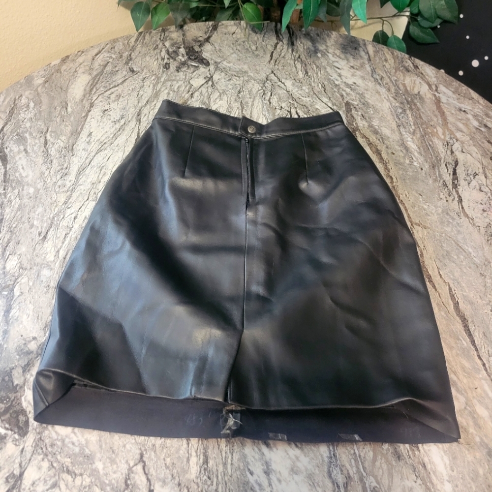 Black Leather Skirt